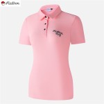 malbon 4종 여성 파스텔톤 반팔 카라티셔츠